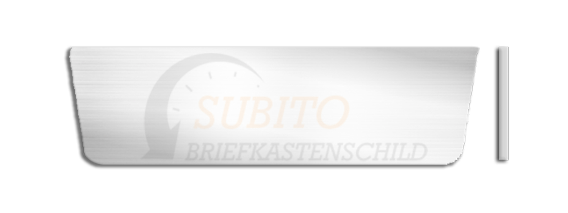 Briefkastenschild MarcMetal Rock 94 x 26,5mm Alu